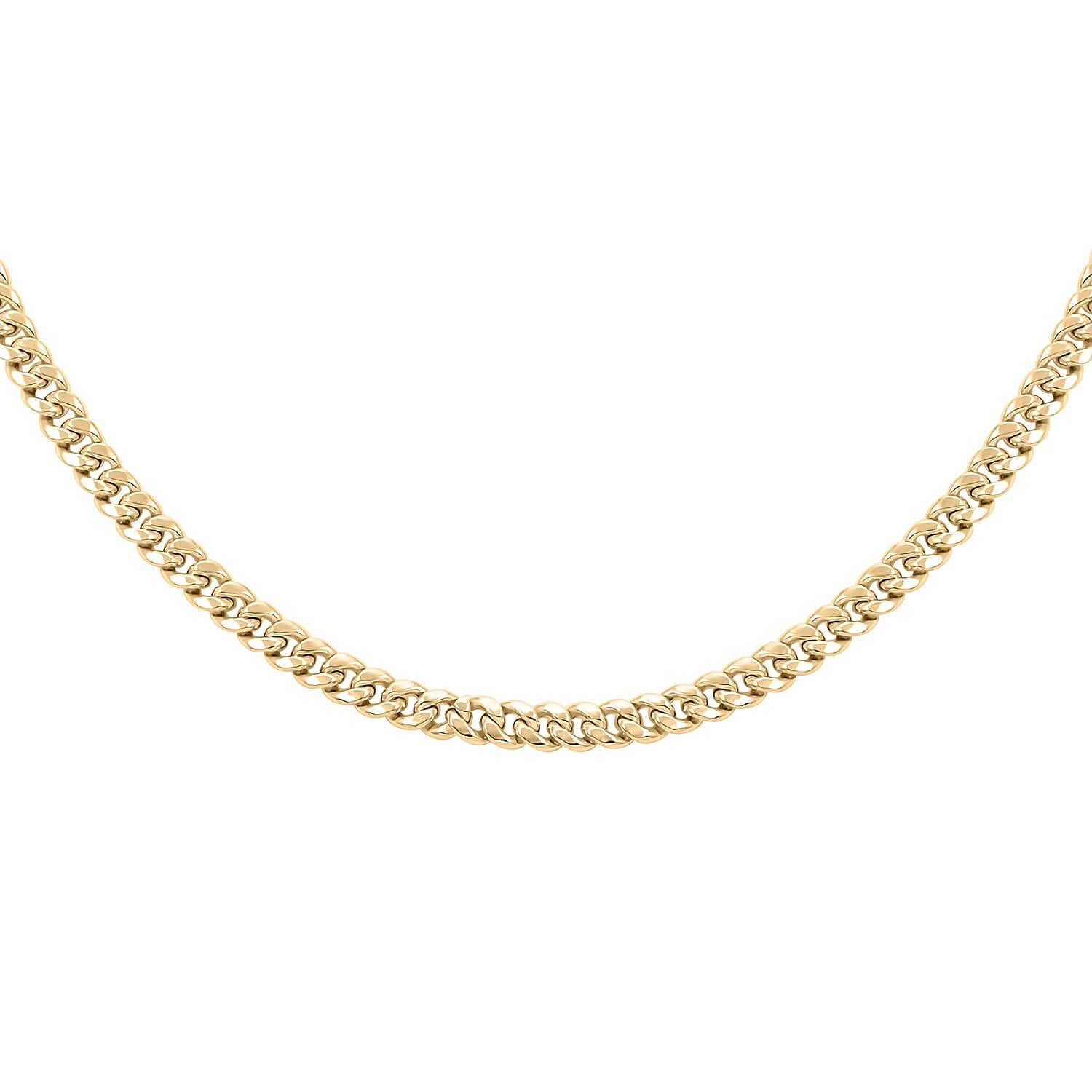 10K Yellow Gold 4.5mm Miami Cuban Chain Necklace 22 Inches 12.20 Grams