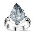 Artisan Crafted Aquamarine Ring in Sterling Silver (Size 10.0) 9.40 ctw - Sticky add to cart bar
