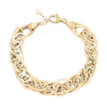 Italian 10K Yellow Gold Grandissimo Mirror Torchon Bracelet (7-8In) 7.10 Grams - Sticky add to cart bar