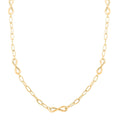 Italian Infinity Links Necklace in 10K Yellow Gold 4.94 Grams 20 Inches - Sticky add to cart bar