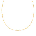 Italian Discs Stations Mirror Necklace in 10K Yellow Gold 1.10 Grams 20 Inches - Sticky add to cart bar