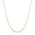 Italian 10K Yellow Gold Graduated Mirror Necklace 18-20 Inches 1 Grams - Sticky add to cart bar