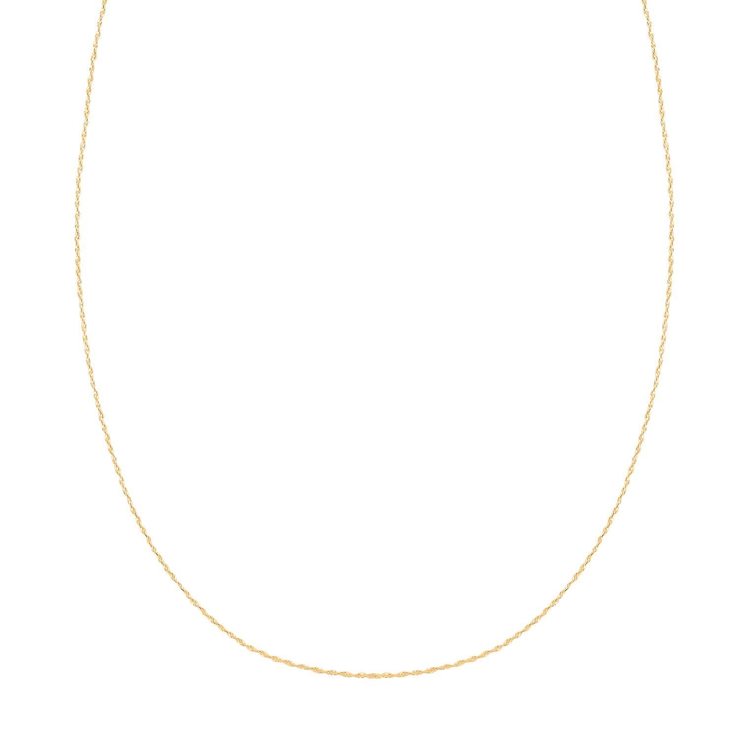 Italian Serpentina Necklace in 10K Yellow Gold 1.25 Grams 20 Inches
