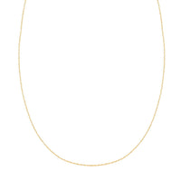Italian Serpentina Necklace in 10K Yellow Gold 1.25 Grams 20 Inches