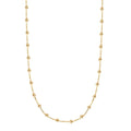 Collezione Sfere Italian 10K Yellow Gold T-Bar Beads Necklace 20 Inches 3.50 Grams - Sticky add to cart bar