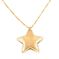 Italian 10K Yellow Gold Star Necklace 18-20 Inches 1.53 Grams - Sticky add to cart bar