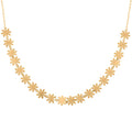 Italian Flower Station Necklace in 10K Yellow Gold 1.60 Grams 18-20 Inches - Sticky add to cart bar