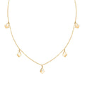Lanterne Collection Italian 10K Yellow Gold Station Necklace 18-20 Inches 1.10 Grams - Sticky add to cart bar