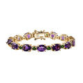 Premium Moroccan Amethyst, Chrome Diopside Bracelet in 18K Vermeil YG Over Sterling Silver (6.50 In) 16.50 ctw - Sticky add to cart bar