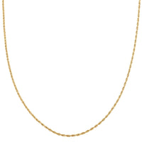 14K YG 1.5mm Rope Chain Necklace 1.60 Grams