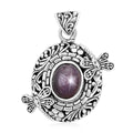 Bali Legacy Indian Star Ruby Dragonfly Pendant in Sterling Silver 6.15 ctw - Sticky add to cart bar