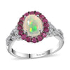 Ethiopian Welo Opal & Niassa Ruby