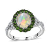 Ethiopian Welo Opal & Chrome Diopside