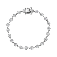 Moissanite Bracelet in Platinum Over Sterling Silver (6.50 In) 2.35 ctw