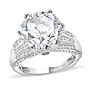 Moissanite & Ceylon Blue Sapphire
