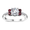 Moissanite & Anthil Garnet