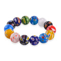 Multi Color Murano Style Stretch Bracelet - Sticky add to cart bar