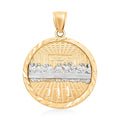 Made in America 10K Yellow Gold Last Supper Pendant without Chain 3.70 Grams - Sticky add to cart bar