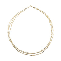 Nastri Italian 10K Yellow Gold Necklace 18 Inches 2.60 Grams