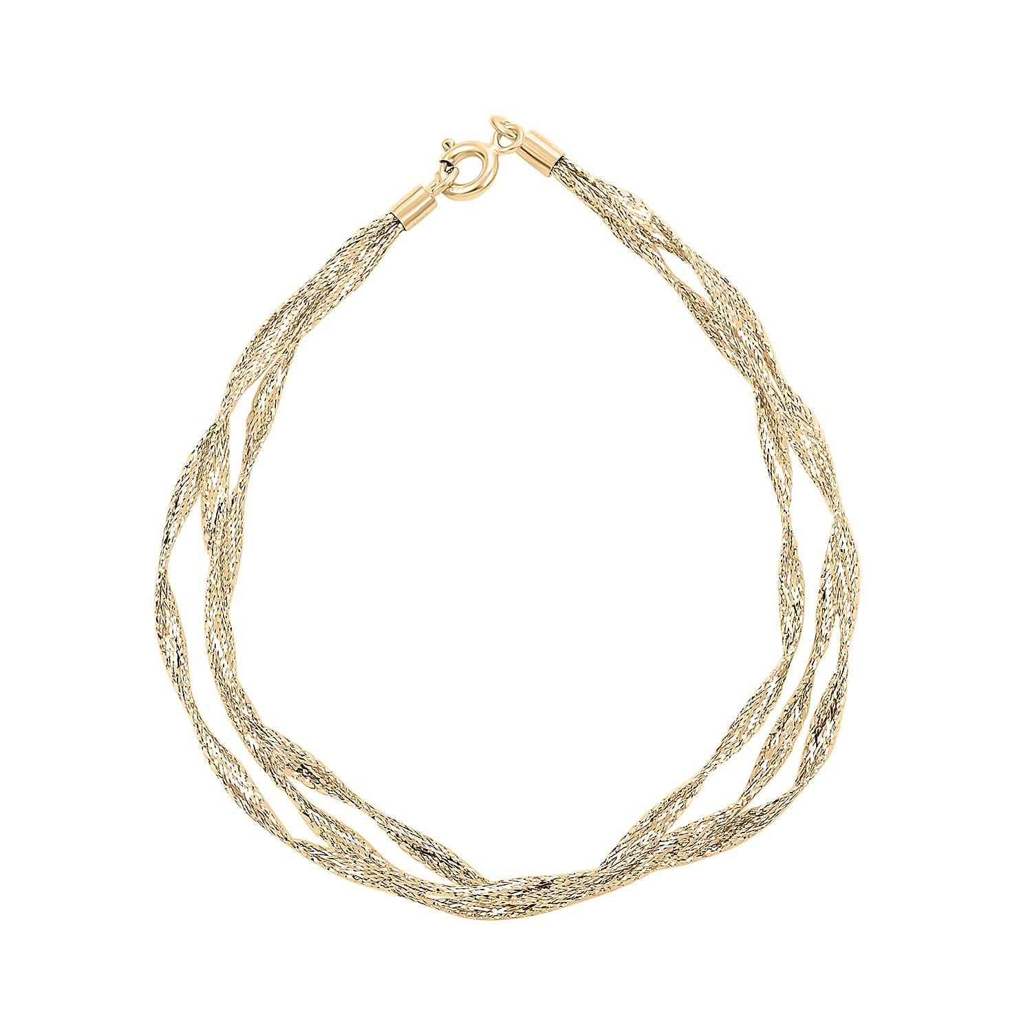 Nastri Italian 10K Yellow Gold Bracelet (7.50 In) 1.35 Grams