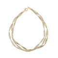 Nastri Italian 10K Yellow Gold Bracelet (7.50 In) 1.35 Grams - Sticky add to cart bar