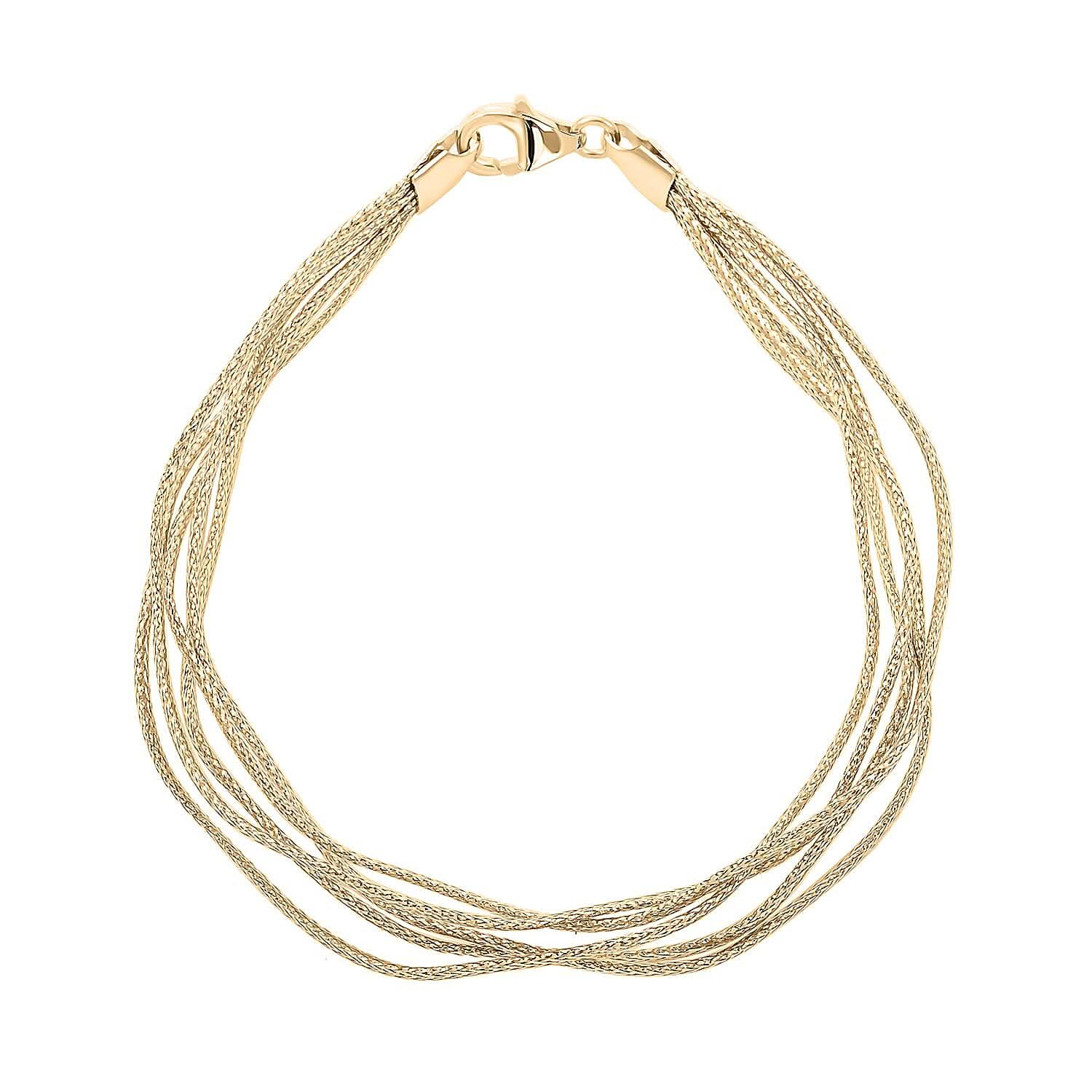Mare Italian 10K Yellow Gold Bracelet (7.50 In) 2.40 Grams