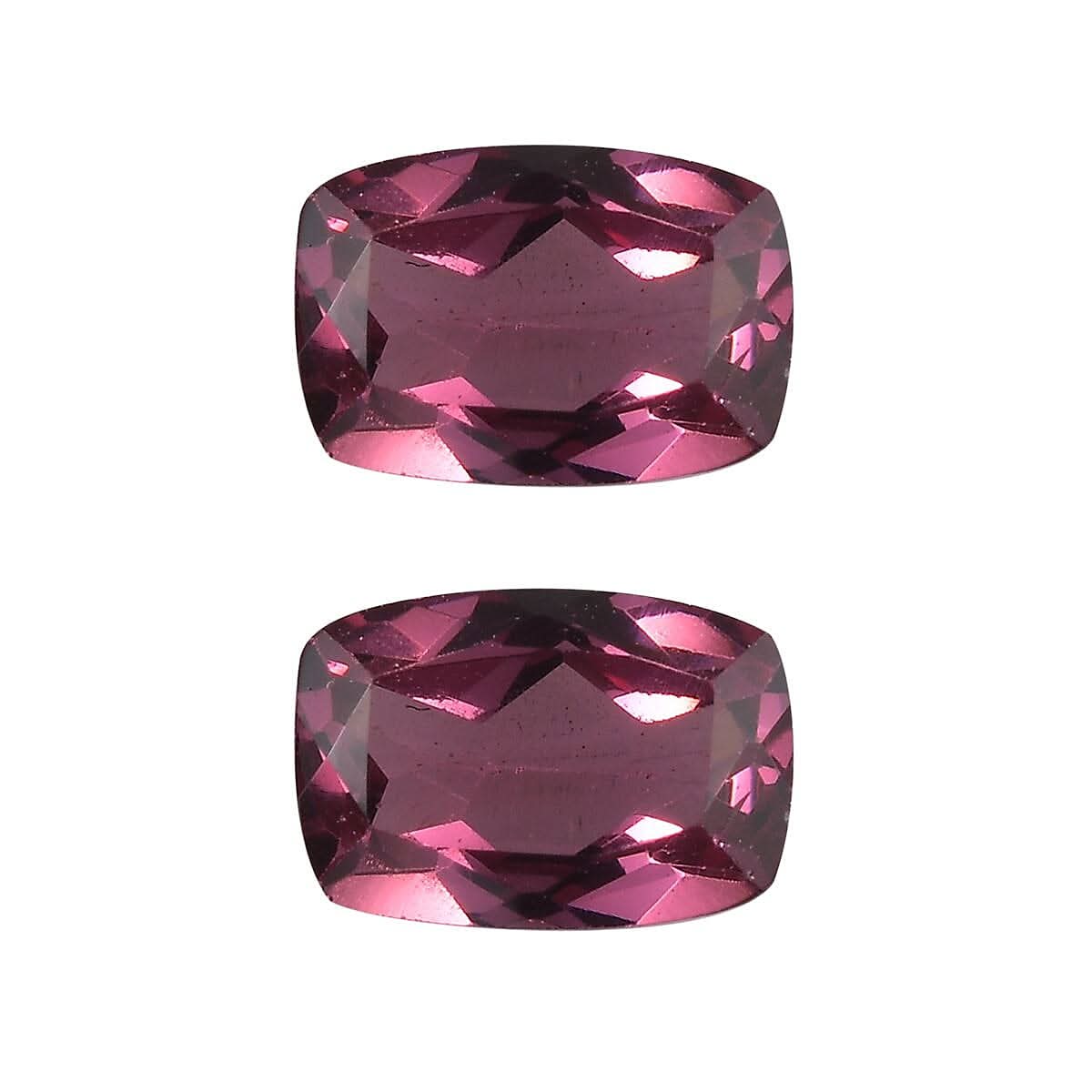 Tanzanian Wine Garnet Set of 2 (Cush 6x4 mm) 1.14 ctw Loose gemstone