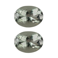 Montezuma Prasiolite Set of 2 (Ovl 8x6 mm) 1.95 ctw Loose Gemstone