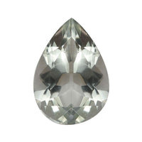Montezuma Prasiolite (Pear 14x10 mm) 4.23 ctw Loose Gemstone
