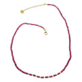 Iliana 18K Yellow Gold AAA Ofiki Rubellite Beaded Necklace 18-20 Inches 40.00 ctw - Sticky add to cart bar