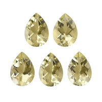 Green Gold Quartz Set of 3 (Pear 7x5 mm) 2.94 ctw Loose gemstone