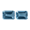 Swiss Blue Topaz Set of 2 (Oct 7x5 mm) 2.33 ctw Loose gemstone - Sticky add to cart bar