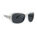 SolarX Black Fashion Linked Polarized Sunglasses with Rhinestones - Sticky add to cart bar