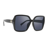 SolarX Black Oversized PC Sunglasses with UV400 Protection