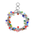 Multi Color Murano Style Bracelet in Stainless Steel (9.00 In) - Sticky add to cart bar