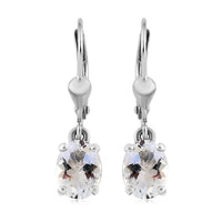 Petalite 2.00 ctw Lever Back Earrings in Platinum Over Sterling Silver