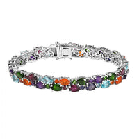 TLV Madagascar Paraiba Apatite Bracelet in Platinum Over Sterling Silver (6.50 In) 19.70 ctw
