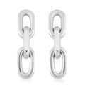 Triple Link Earrings in Stainless Steel - Sticky add to cart bar