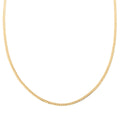 14K Yellow Gold Over Sterling Silver Flat Curb Necklace 24 Inches 7.10 Grams - Sticky add to cart bar