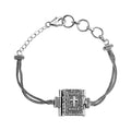 D'Joy Black Oxidized Sterling Silver Openable Bible Cross Bracelet (6.50-8.0In) 14.75 Grams - Sticky add to cart bar