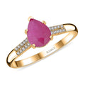 Iliana AAA Mozambique Ruby and G-H SI Diamond 2.15 ctw Ring in 18K Yellow Gold (Size 9.0) - Sticky add to cart bar