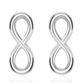 Sterling Silver Infinity Stud Earrings 1.90 Grams - Sticky add to cart bar