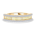 Doorbuster Luxoro 14K Yellow Gold Natural Yellow and White Diamond (I3) Ring (Size 6.0) 1.00 ctw - Sticky add to cart bar
