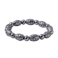 Terahertz 105.00 ctw Beaded and Carved Barrel Stretch Bracelet - Sticky add to cart bar
