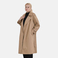Cafe Color 70% Polyester & 30% Cotton Plain Trench Coat -S - Sticky add to cart bar