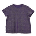 TLV Purple Glitter Crew Neck Short Sleeved Top - Sticky add to cart bar