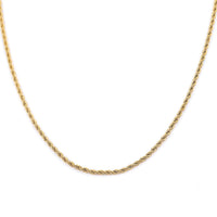 10K Yellow Gold 7mm Rope Chain Necklace