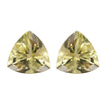 Set of 2 Brazilian Green Gold Quartz (Trl 10 mm) 6.11 ctw - Sticky add to cart bar