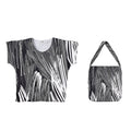 Tamsy Colorful Circle Knit Shirt with Canvas Bag - One Size Fits Most - Sticky add to cart bar