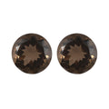 Set of 2 AA Brazilian Smoky Quartz (Rnd 14 mm) 14.70 ctw - Sticky add to cart bar
